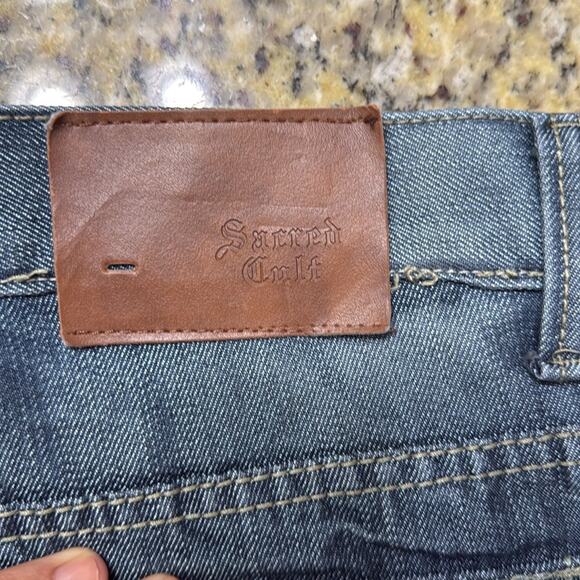Sacred cult blue shiny jeans 32×30 - Picture 9 of 9